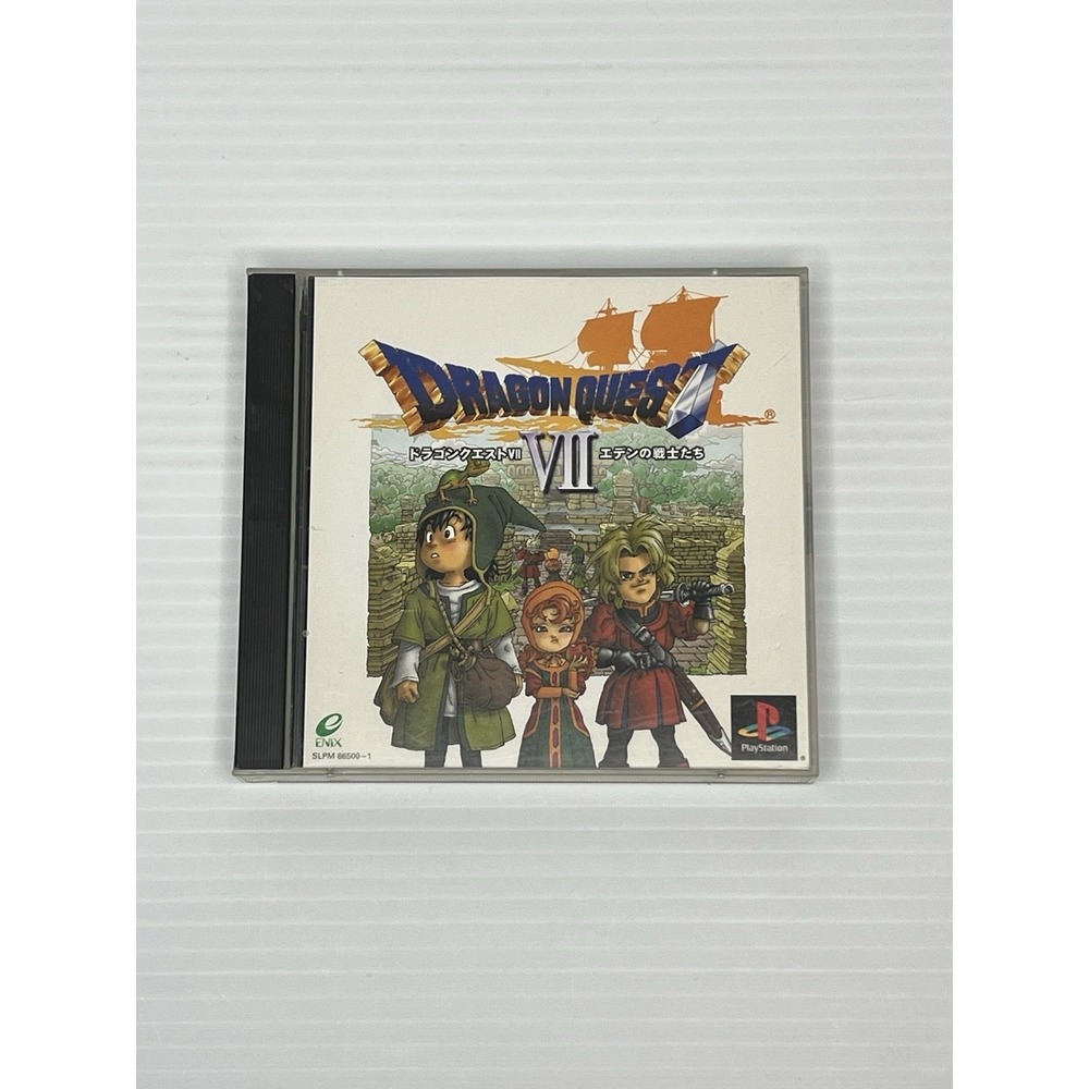 Sony Playstation PS1 Dragon‎ Quest VII CIB Japan Import NTSC-J